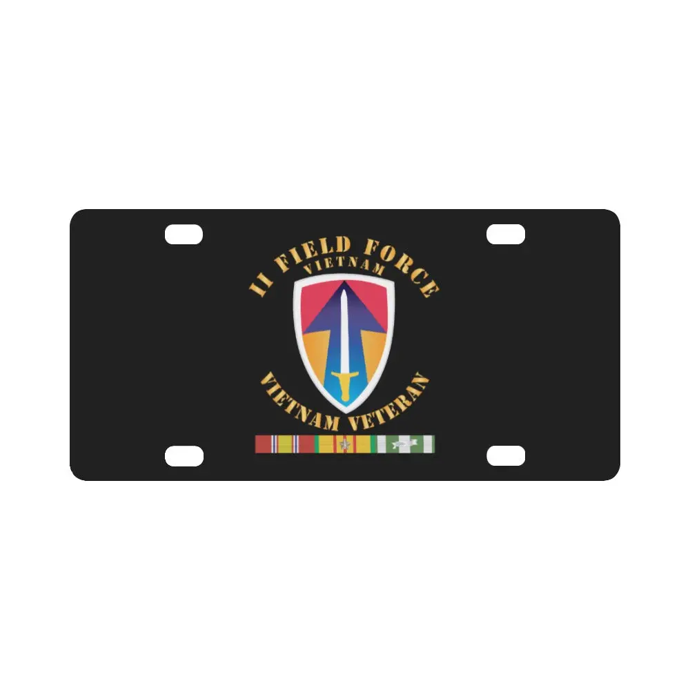 Army - Ii Field Force W Svc Ribbons X 300 Classic License Plate 1