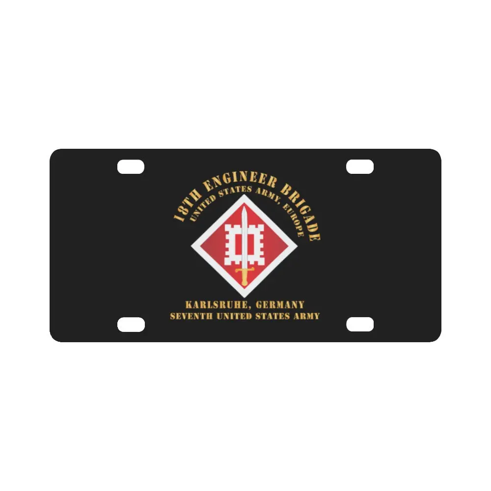 Army - 18Th Engineer Bde - Us Army Europe X 300 Classic License Plate 1