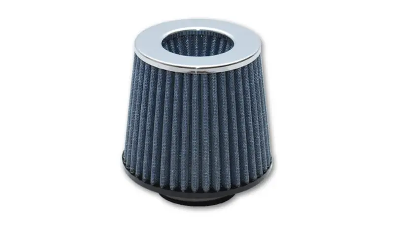 Vibrant Chrome-Capped 5-Inch Cone Performance Air Filter – Open Funnel Design 1