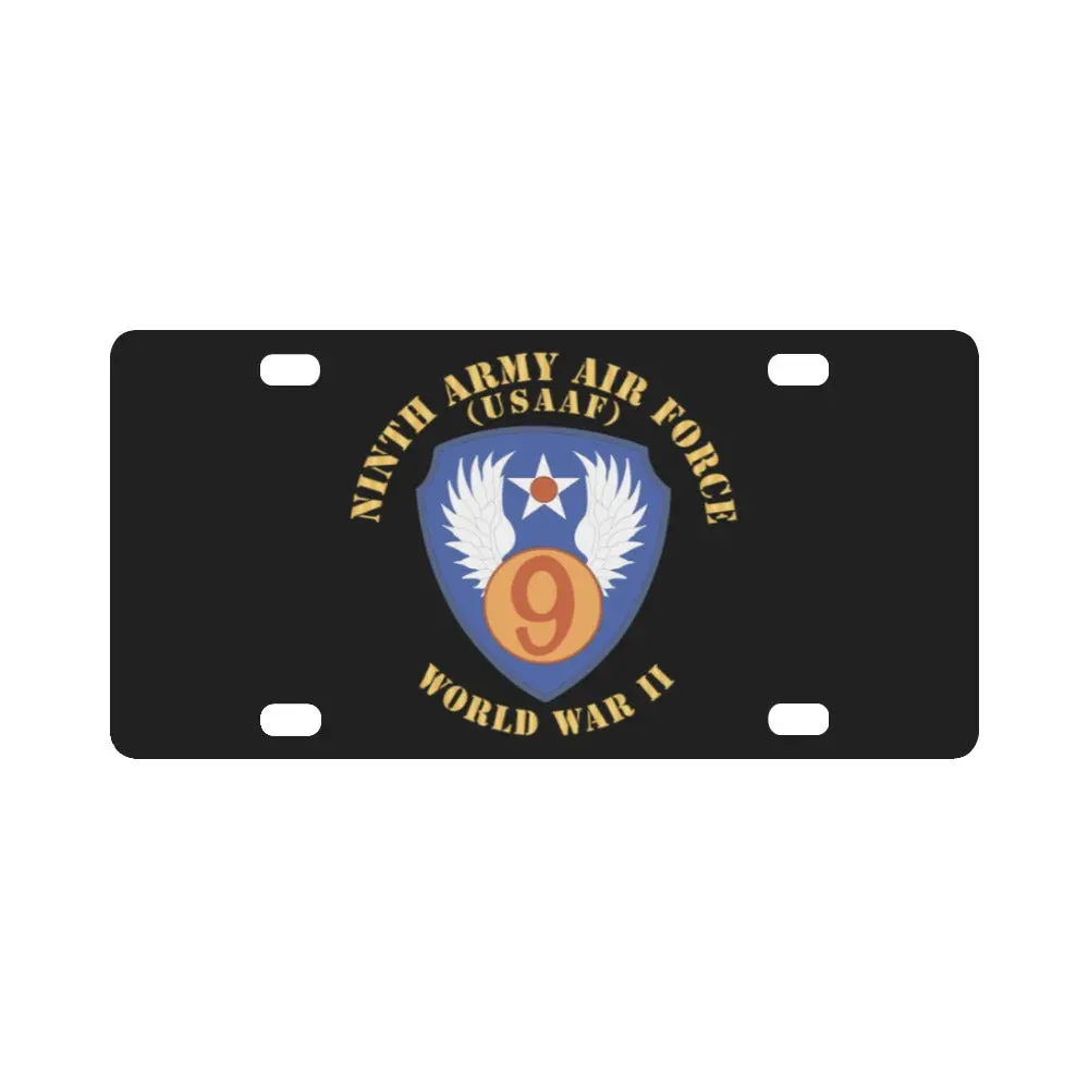 Aac - Ssi - 9Th Air Force - Wwii - Usaaf X 300 Classic License Plate 1