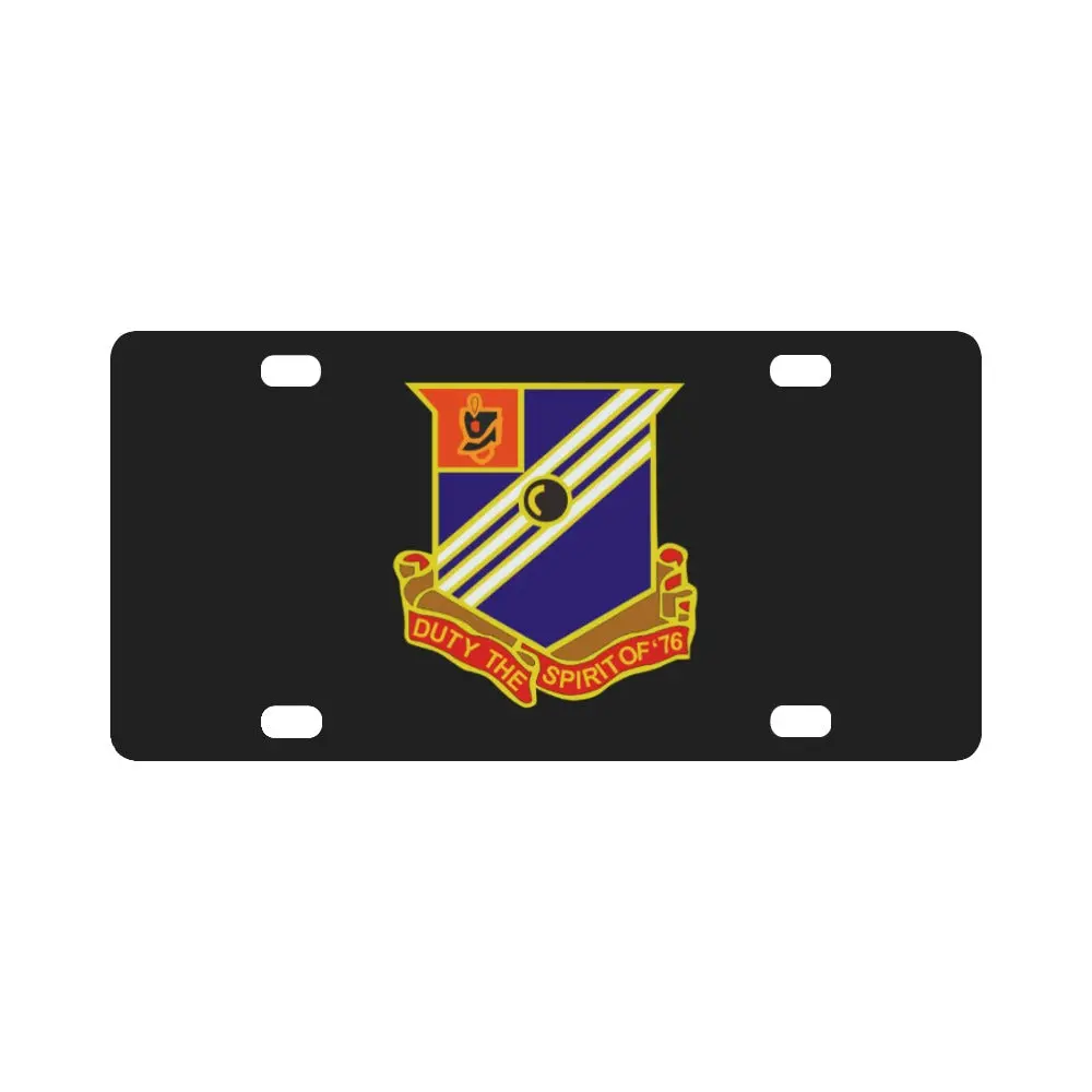 Army - 76Th Field Artillery Regiment Wo Txt X 300 Classic License Plate 1