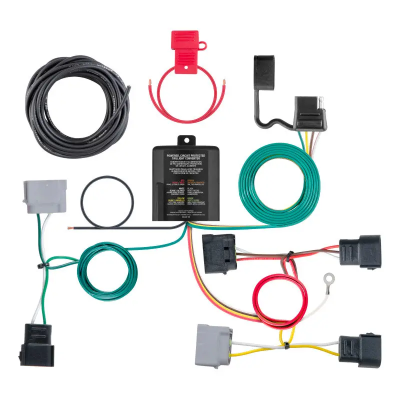 Curt Custom Wiring Harness For 2005–2007 Mazda Tribute – 4-Way Flat Trailer Connector Output 1