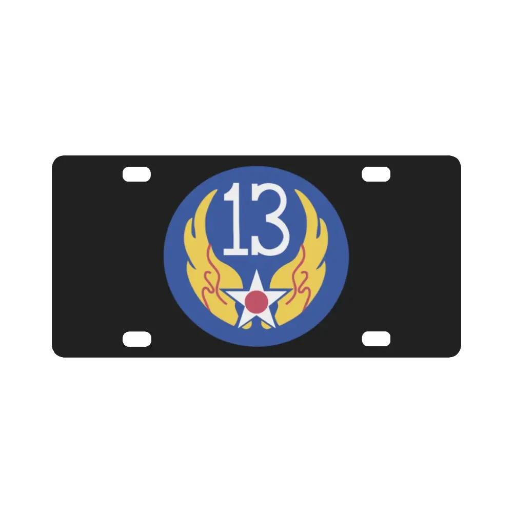 Aac - Ssi - 13Th Air Force Wo Txt X 300 Classic License Plate 1