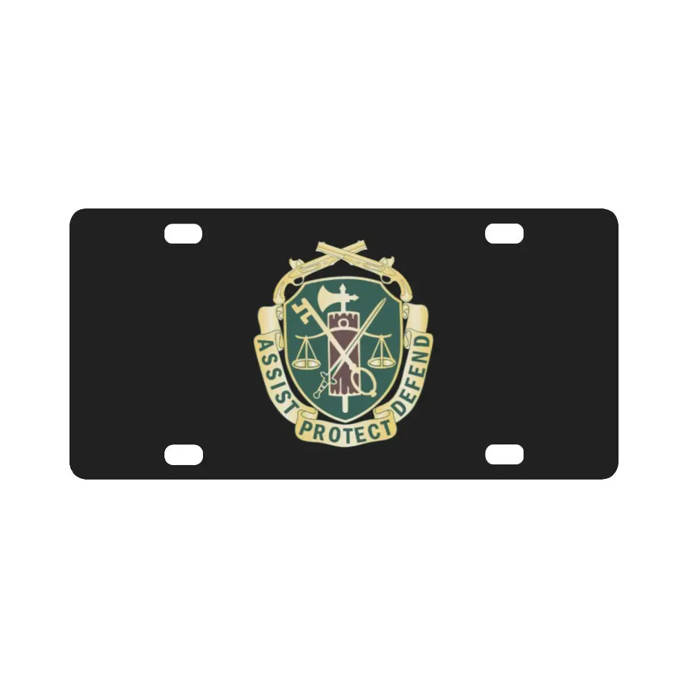 Military Police Corps Regimental Dui Wo Txt X 300 Classic License Plate 1
