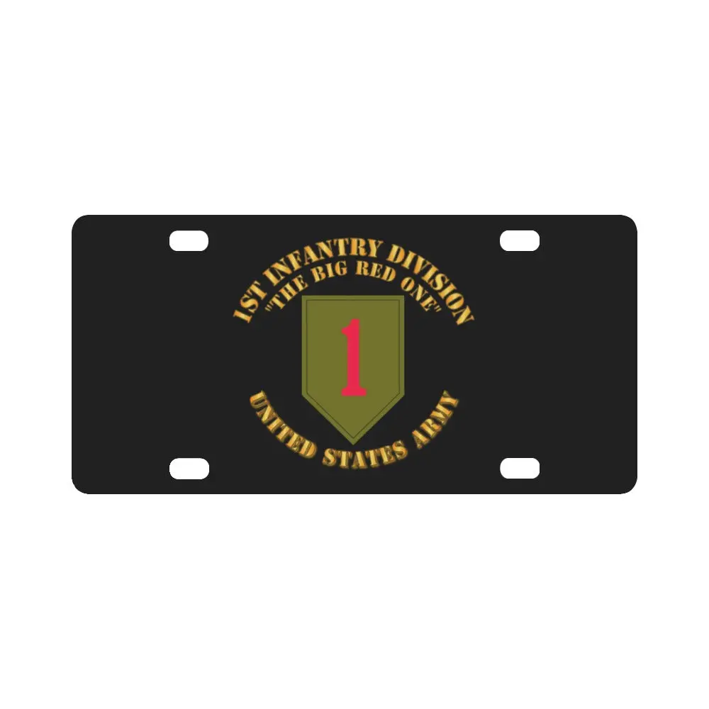 Army - 1St Infantry Division - Us Army - Big Red One Classic License Plate 1