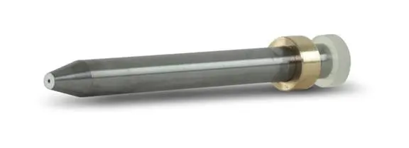 1-12779-030-30R .281" Od, .030" Id, 4" Long Roctec® 100 Nozzle With Ring 1