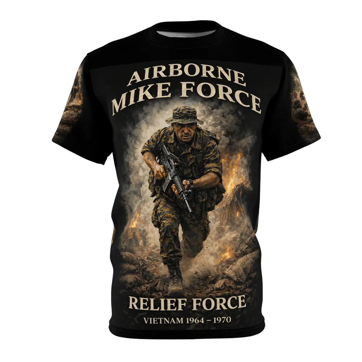 Airborne Mike Force Macv-Sog Tribute Tee — Relief Force Vietnam 1