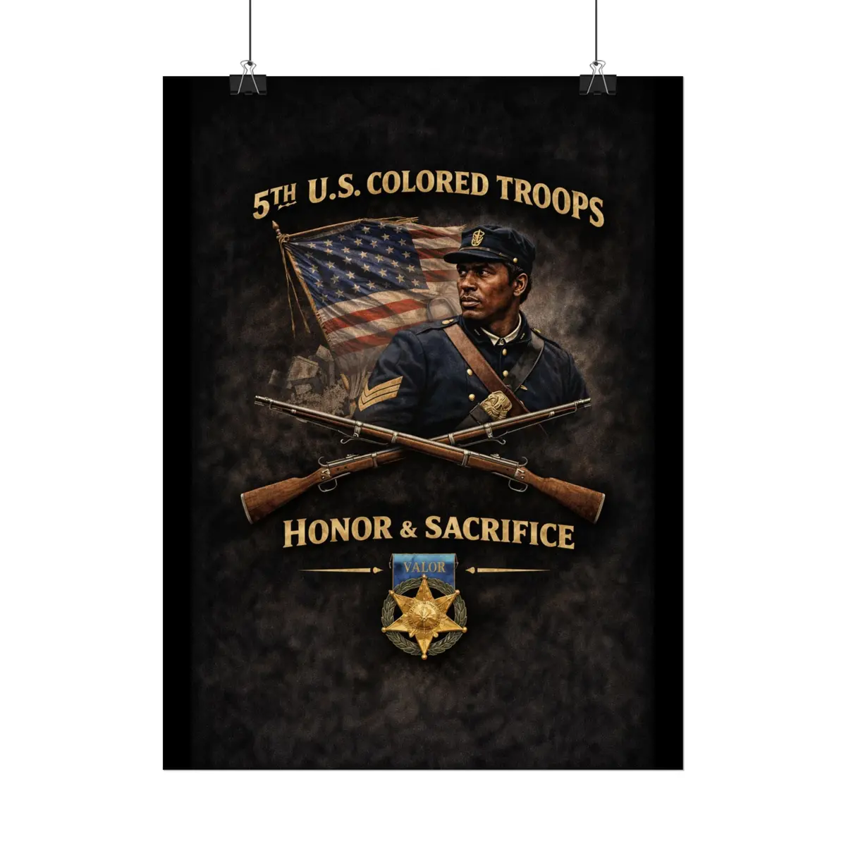 Posters - Honoring The 5Th Usct, 1864 - Right 1 7