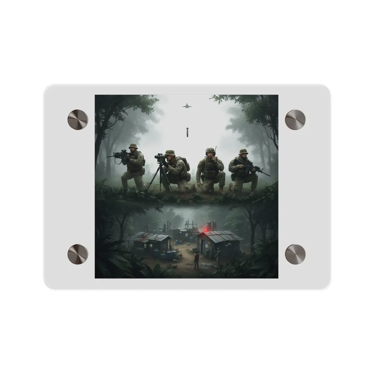 Acrylic Wall Art Panel - Jungle Drug Lab Destruction Wo Explosions 1