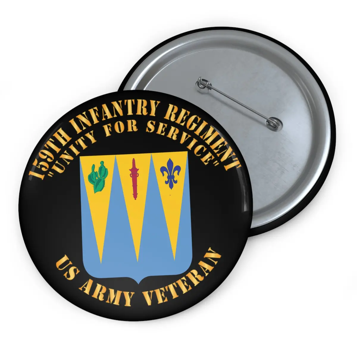 159Th Infantry Regiment Dui Army Pin Button — Custom Us Army Military Button 3