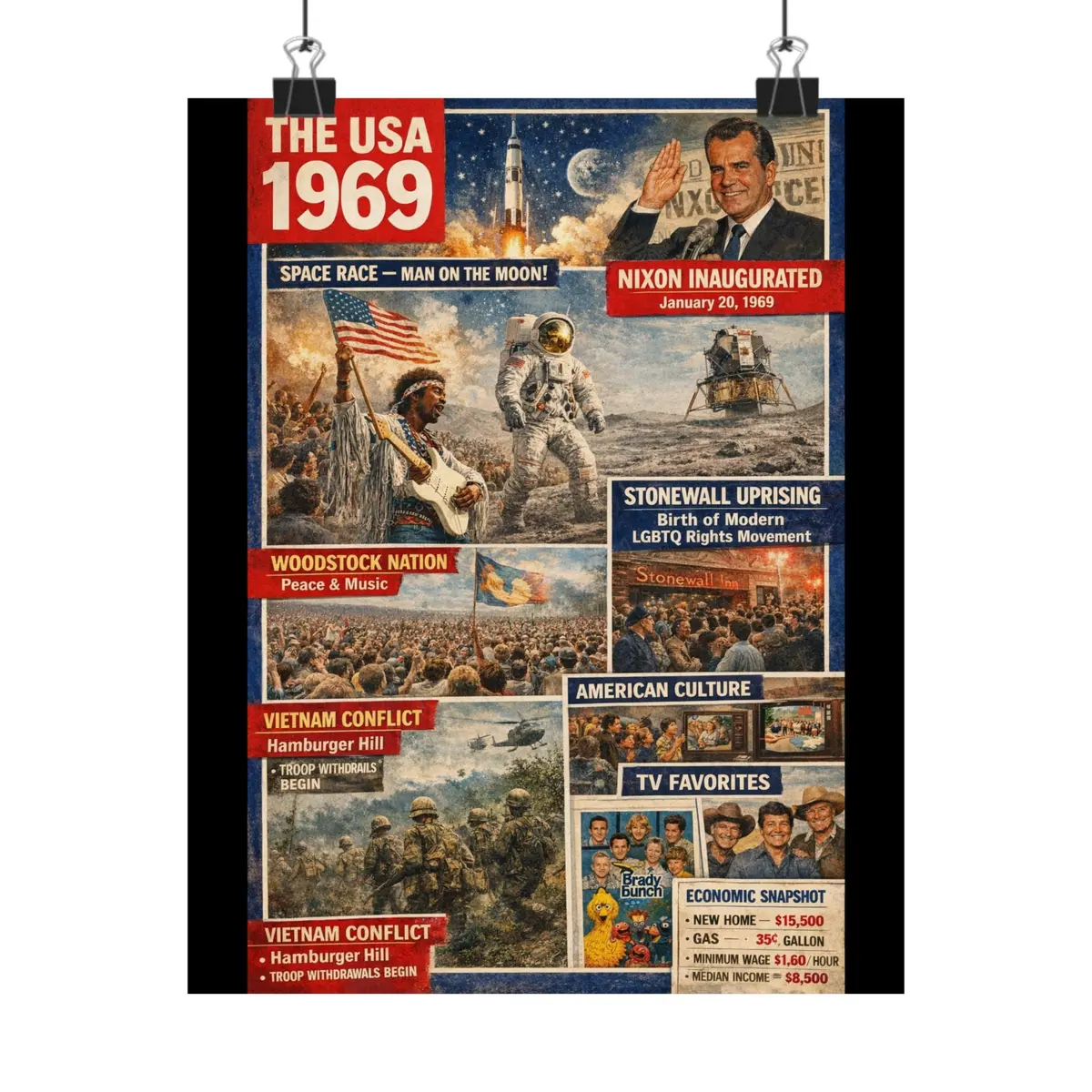 Matte Poster - The Usa - 1969 1