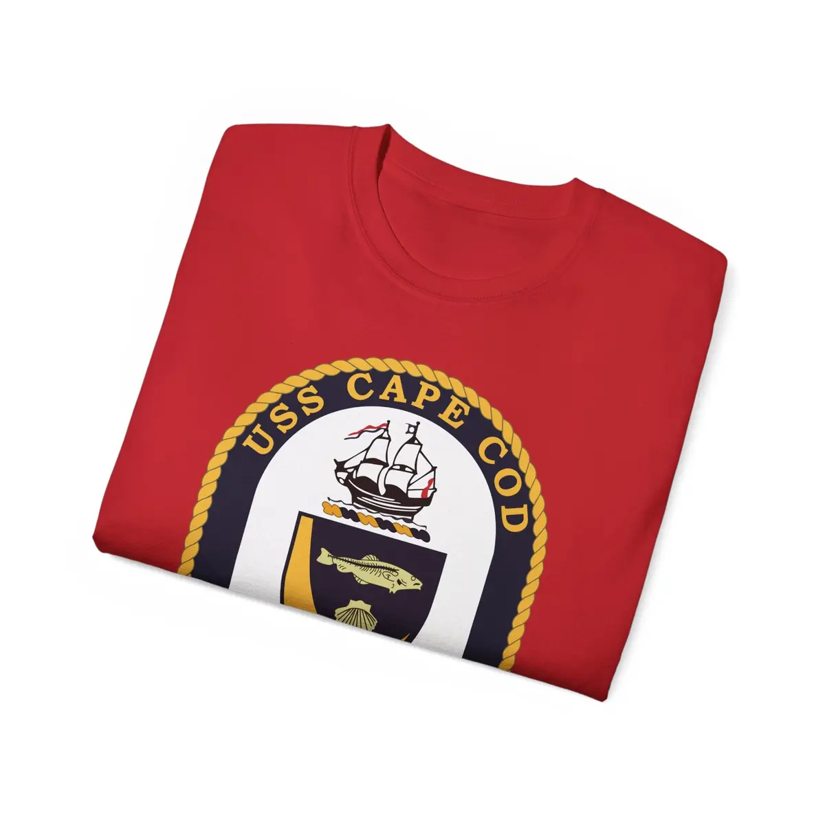 Unisex Ultra Cotton Tee - Navy - Uss Cape Cod (Ad 43) Wo Txt X 300 52