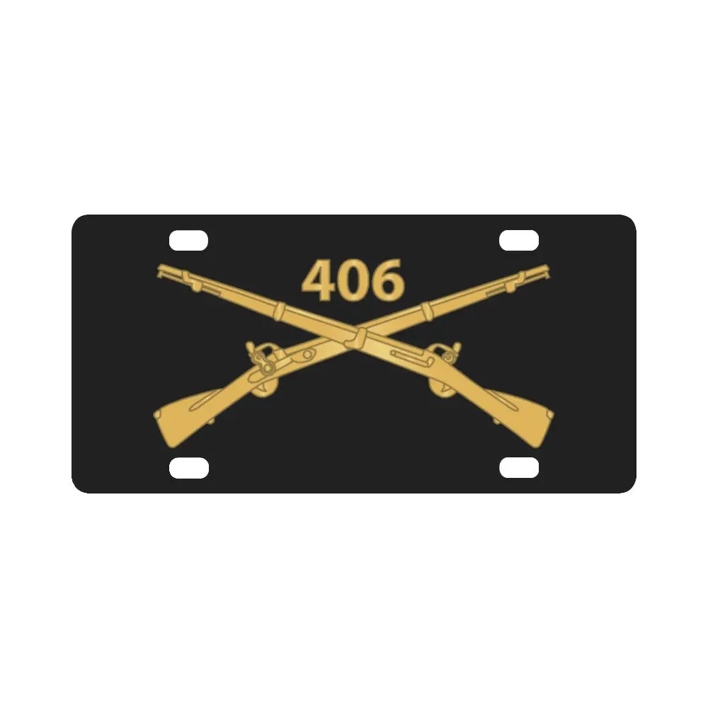 Army - 406Th Infantry Regiment W Branch Wo Txt X 300 Classic License Plate 1