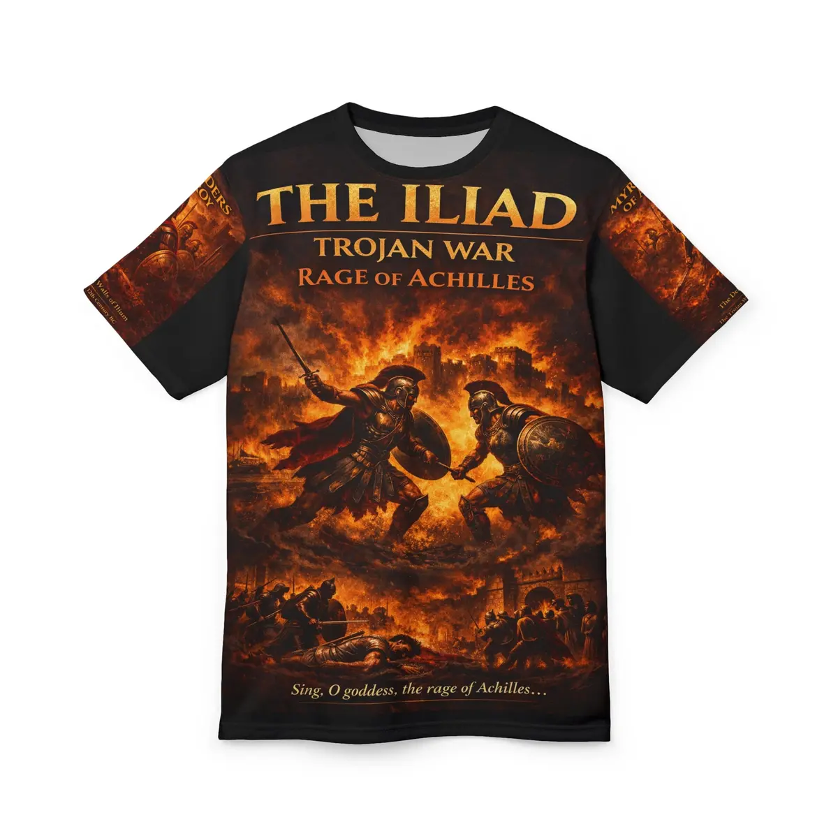 The Iliad - "Rage Of Achilles" Tribute Tee — Trajan War - 1194–1184 Bc 7