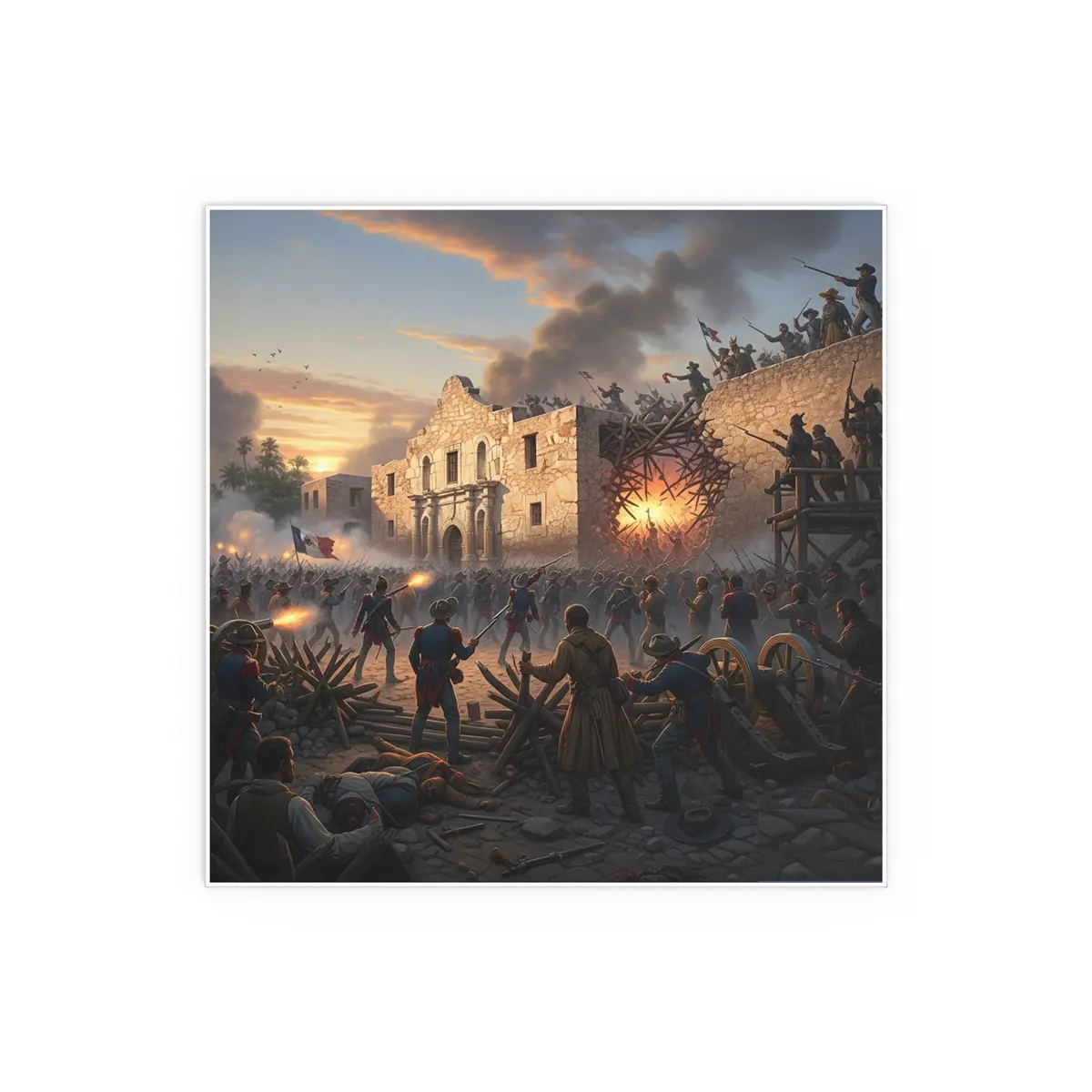 Indoor And Outdoor Silk Posters - Battle Of The Alamo 6