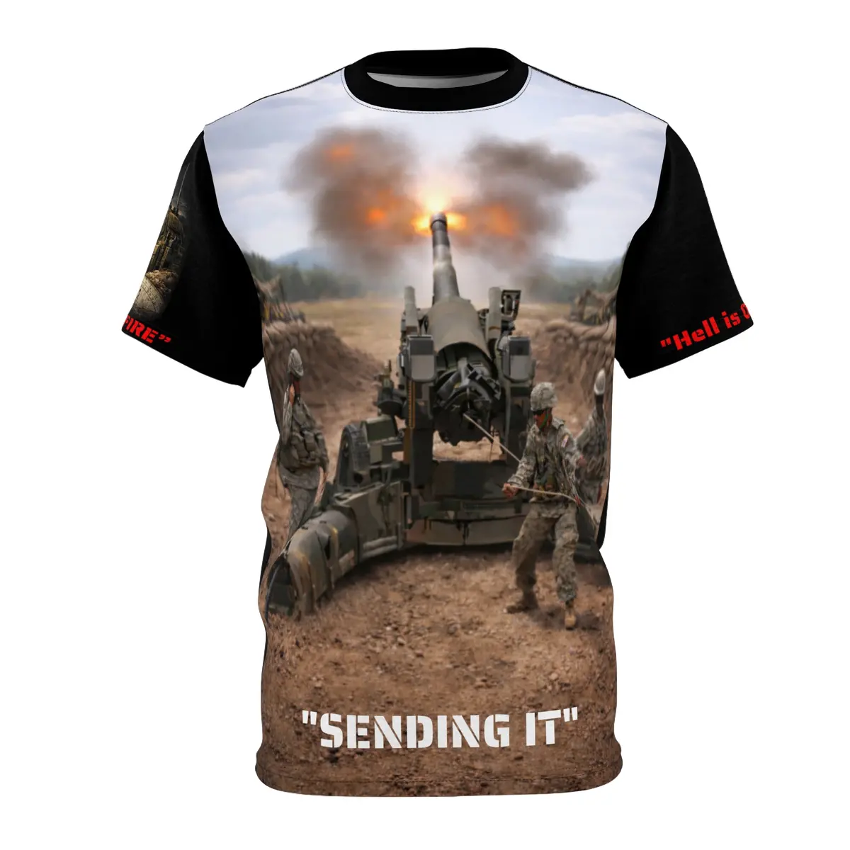 All-Over Print Tee - Artillery - M198 "Sending It" - Battery Adjust 1