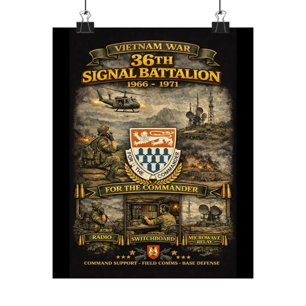 Matte Poster - Vietnam War Signal Support Tribute 1