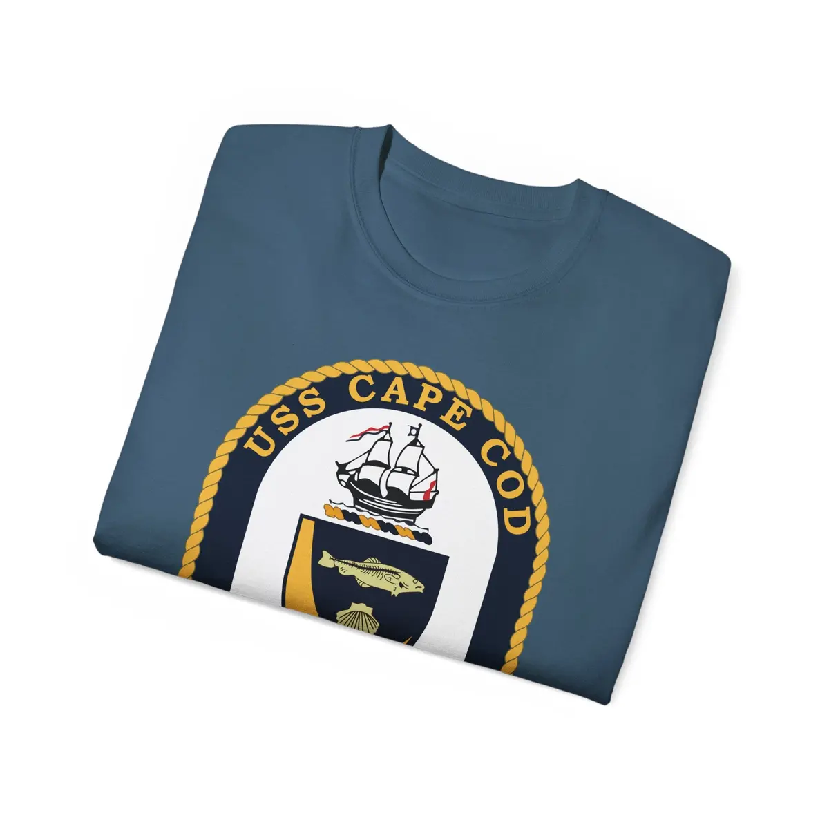 Unisex Ultra Cotton Tee - Navy - Uss Cape Cod (Ad 43) Wo Txt X 300 40