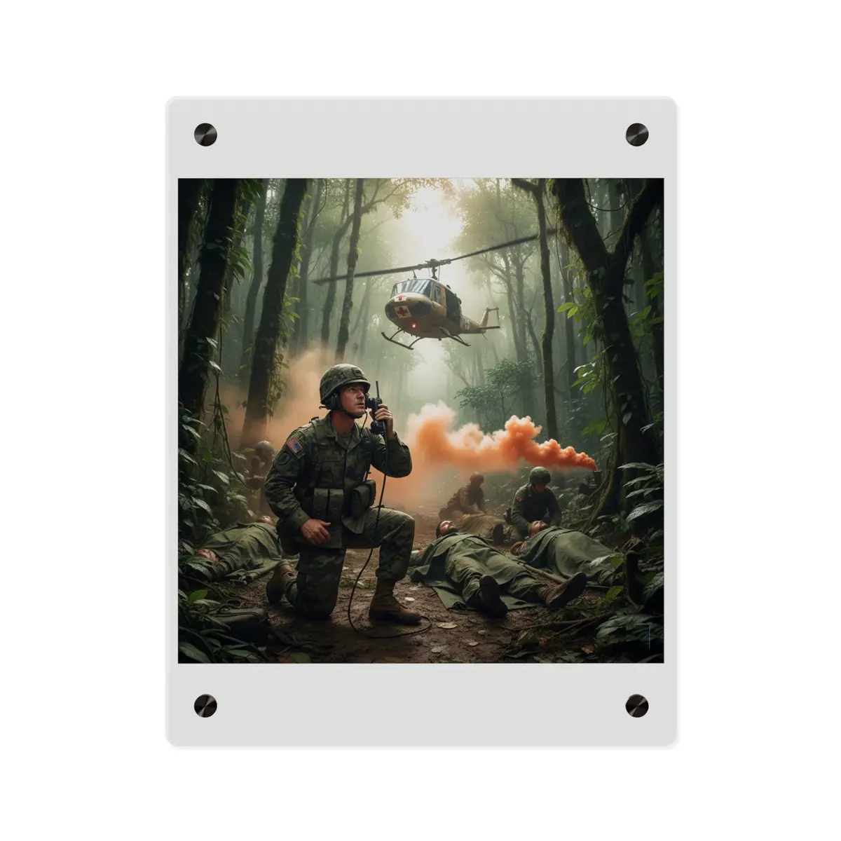Acrylic Wall Art Panel - Medevac Request - Vietnam 7