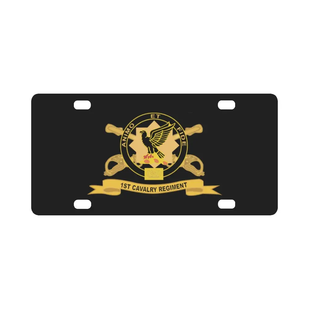 Army - 1St Cavalry Regiment W Br - Ribbon X 300 Classic License Plate 1