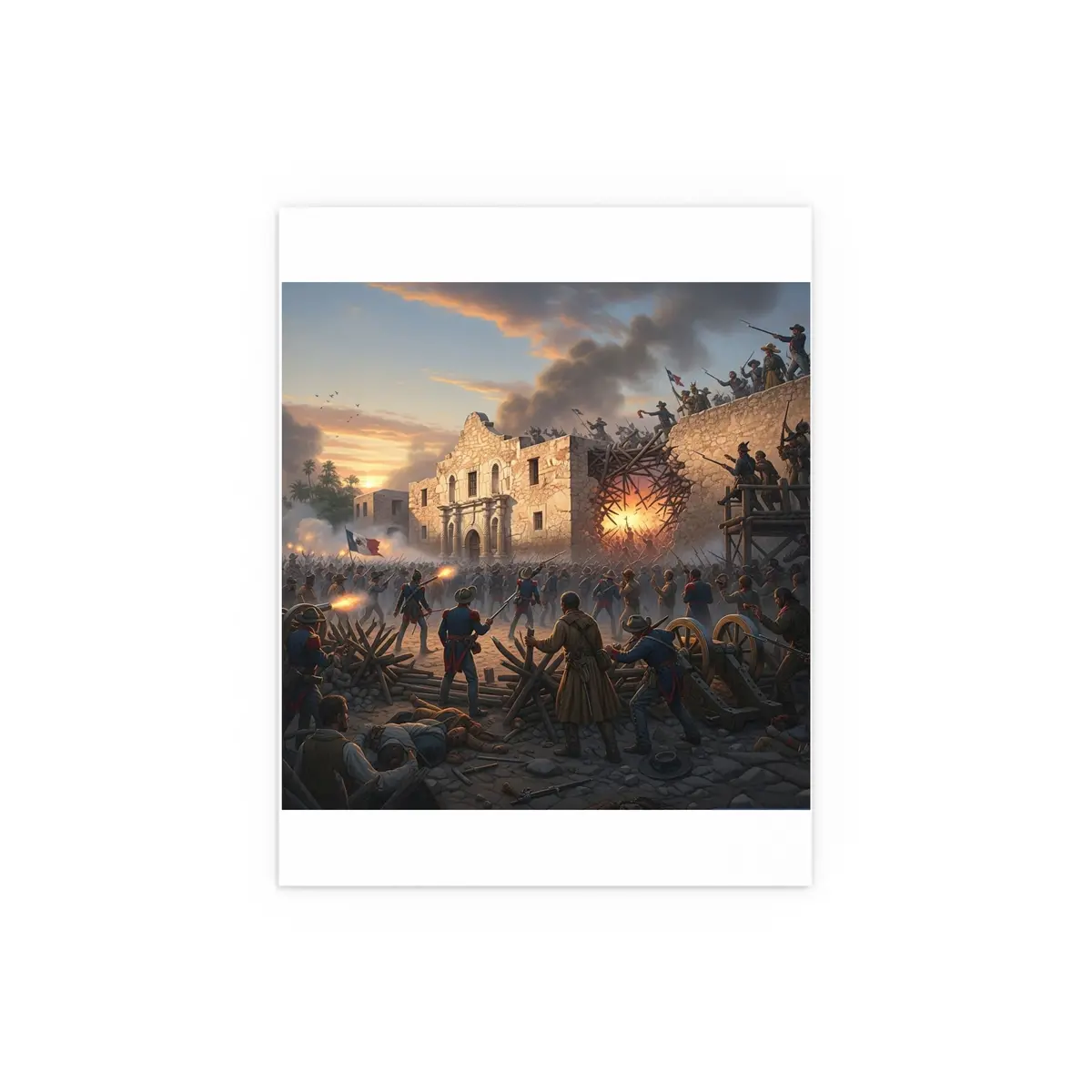 Indoor And Outdoor Silk Posters - Battle Of The Alamo 5
