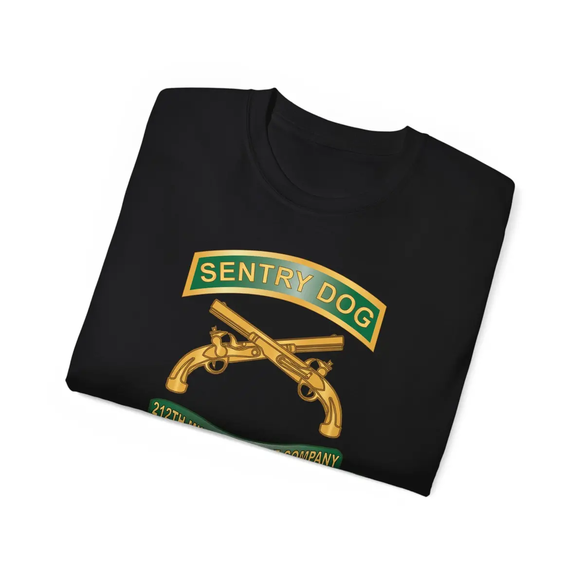 Unisex Ultra Cotton Tee - Army - Sentry Dog - 212Th Military Police Company W Br - Ribbon Vietnam War Veteran W Vn Svc X 300 16