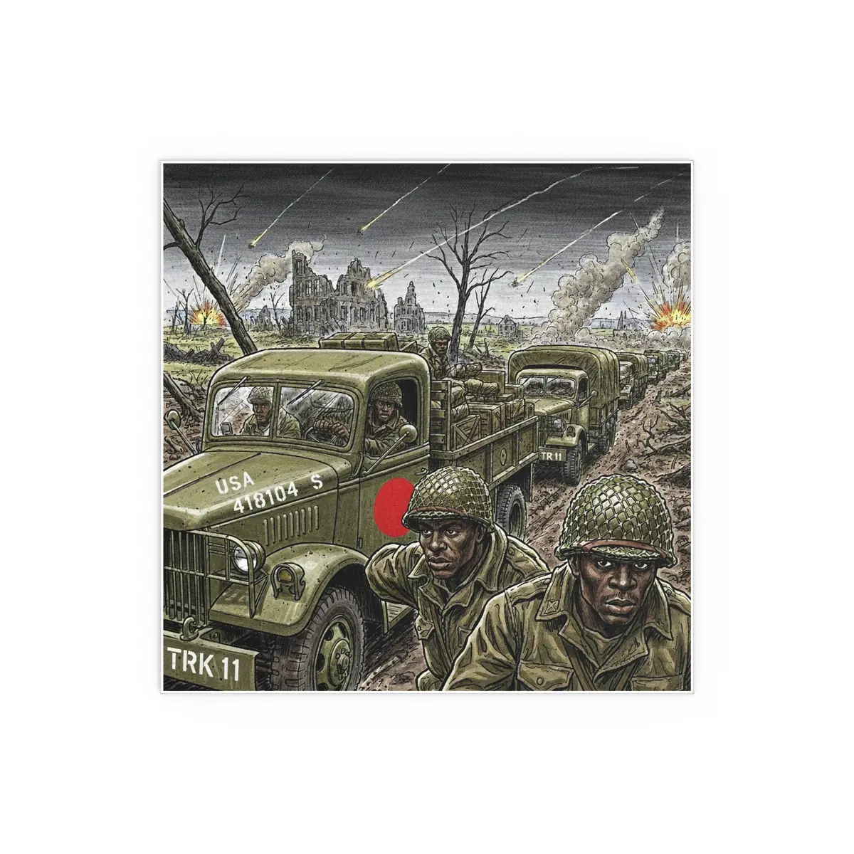 Indoor And Outdoor Silk Posters - Redball Express W Rb 6