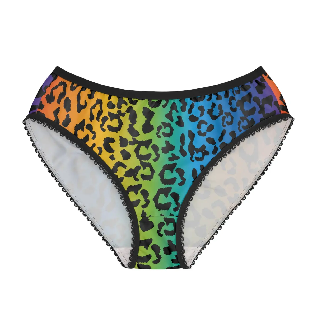 Women's Briefs - Leopard Camouflage - Rainbow Reverse Panel X 300 1