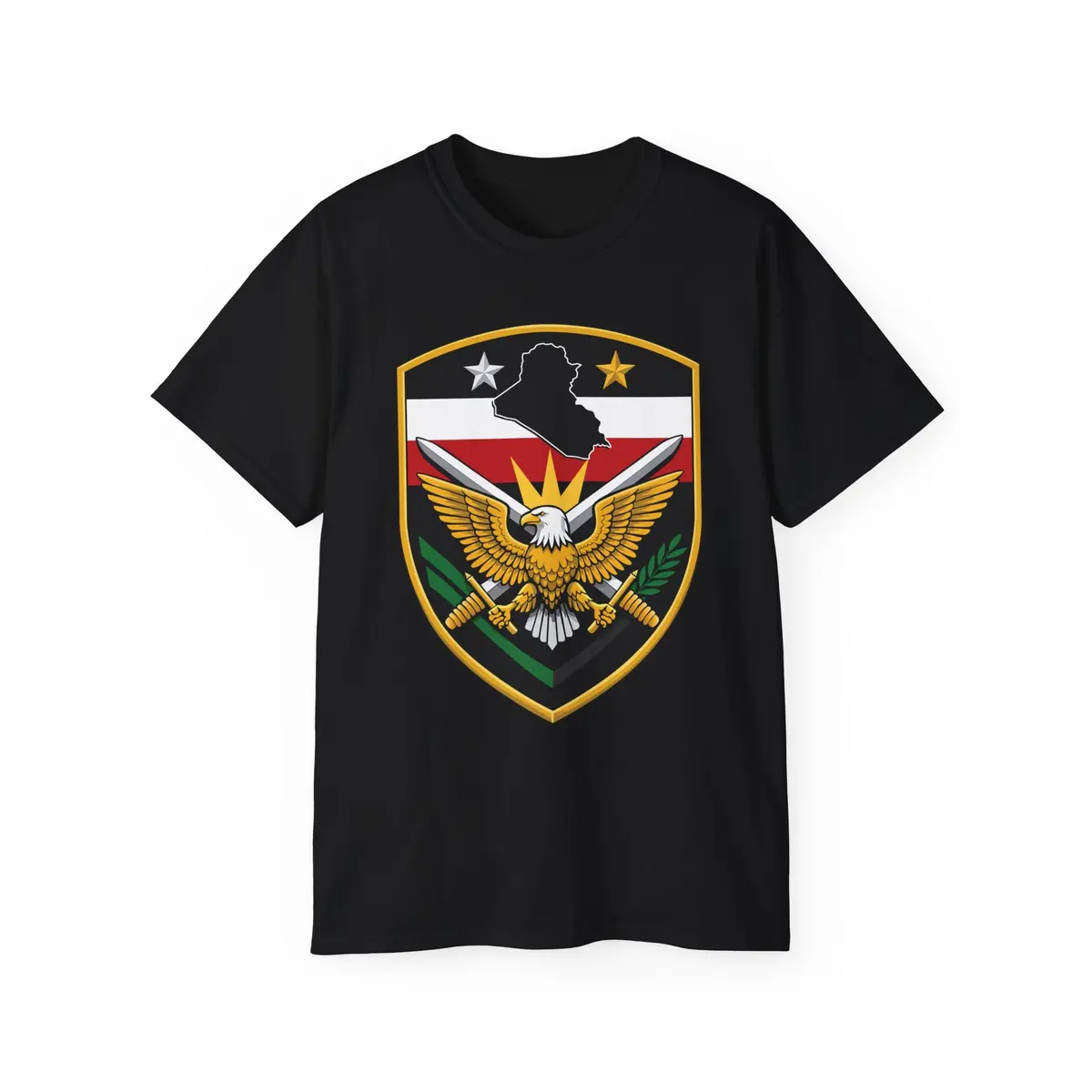Unisex Ultra Cotton Tee - Eagle Iraq T-Shirt — Patriotic Military Tribute Tee 4
