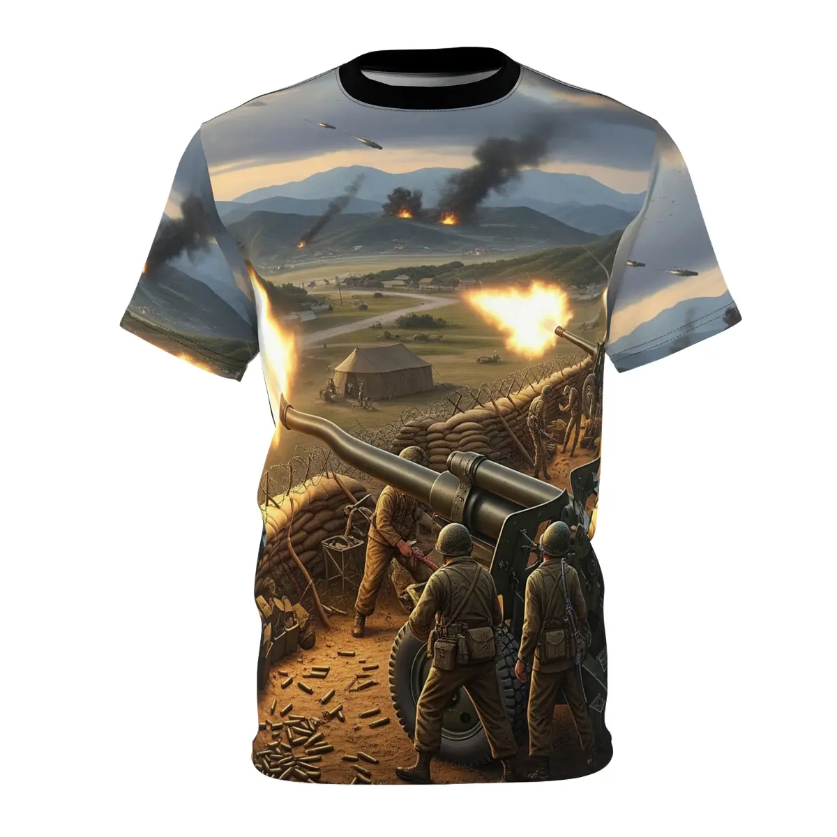 Aop Unisex Tee Vietnam War Artillery Firebase 1