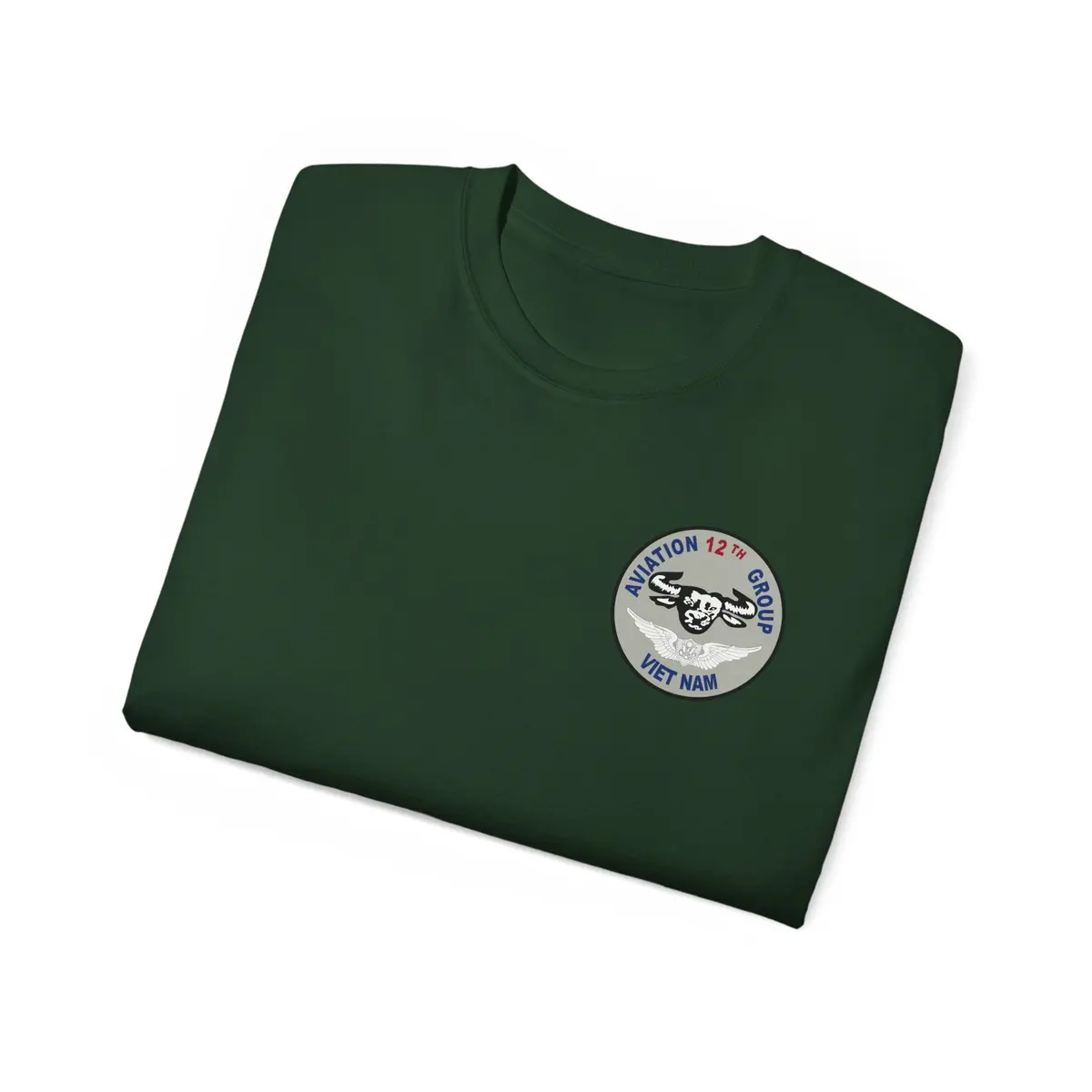 Unisex Ultra Cotton Tee - Vietnam Combat Aviation Vet W Air Crew Badges - 12Th Aviation Group - Vietnam - Ssi - Sgt Howard Meyers - 1968-1969 Svc X 300 34