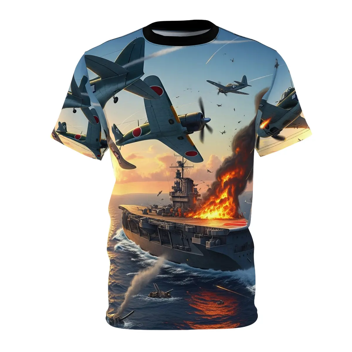 Unisex Tee - Aop - Wwii Battle Of Midway 1