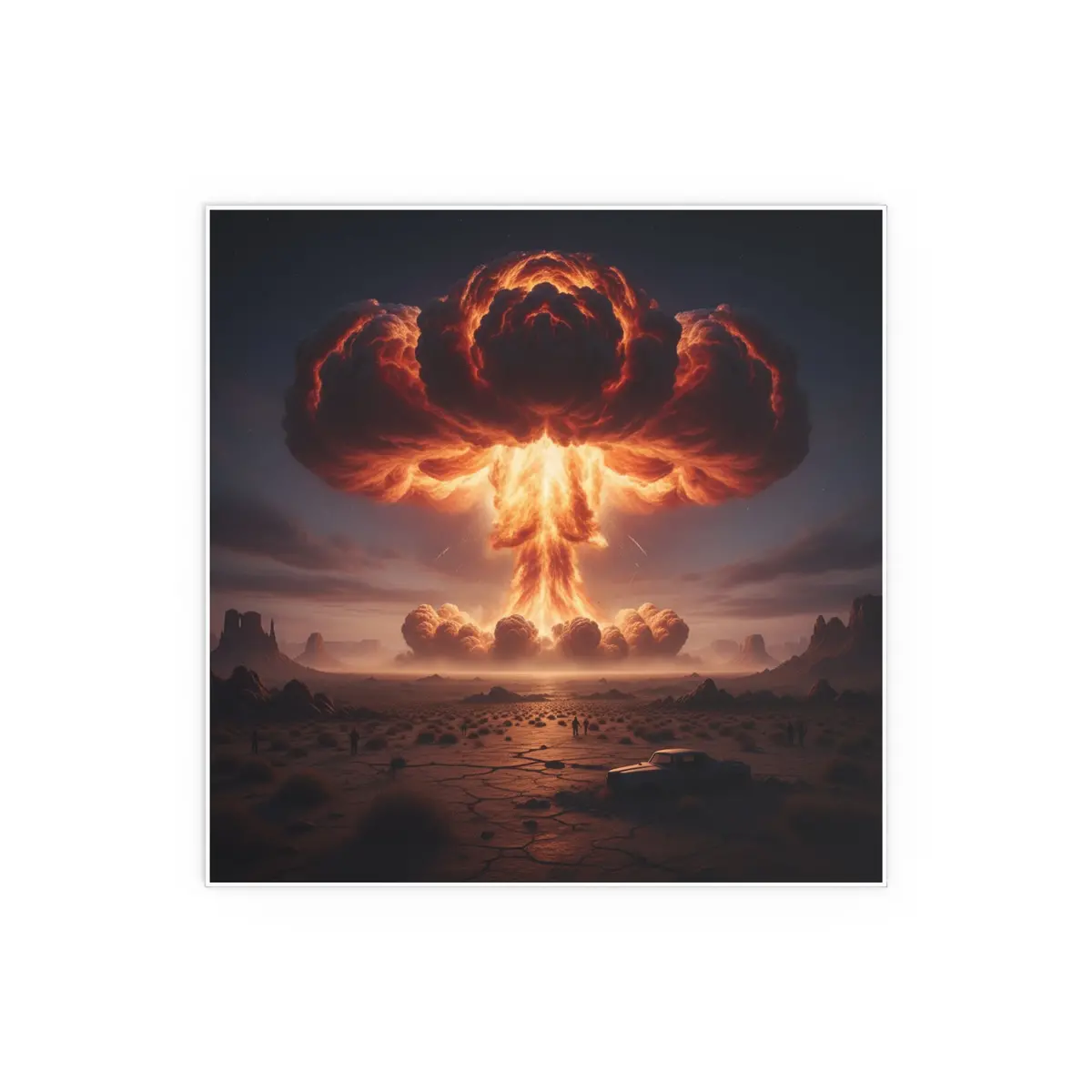 Indoor And Outdoor Silk Posters - Atomic Blast In The Desert 6