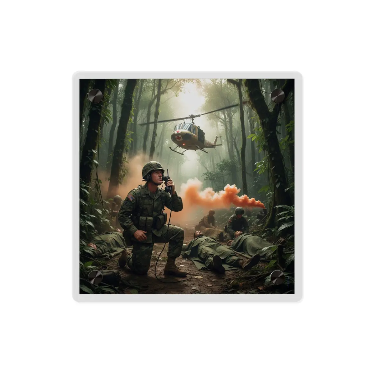 Acrylic Wall Art Panel - Medevac Request - Vietnam 9