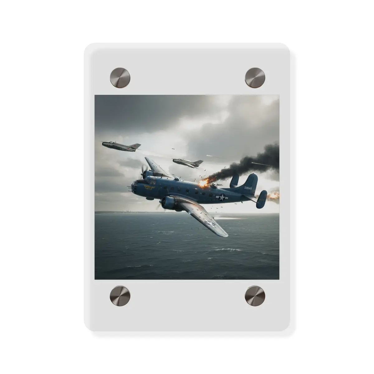 Acrylic Wall Art Panel - April 8, 1950, Baltic Sea - Latvia Soviet Fighters Shot Down A U.S. Navy Pb4y-2 - Liberator - Cold War 5
