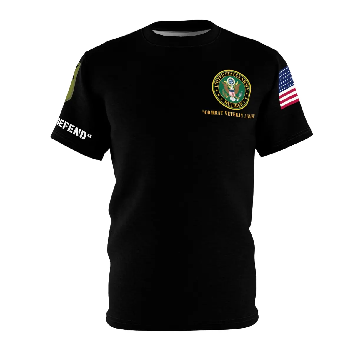 Unisex All Over Print (Aop) - Combat Veteran - 11B40x - Retired Army With Multi Units 1