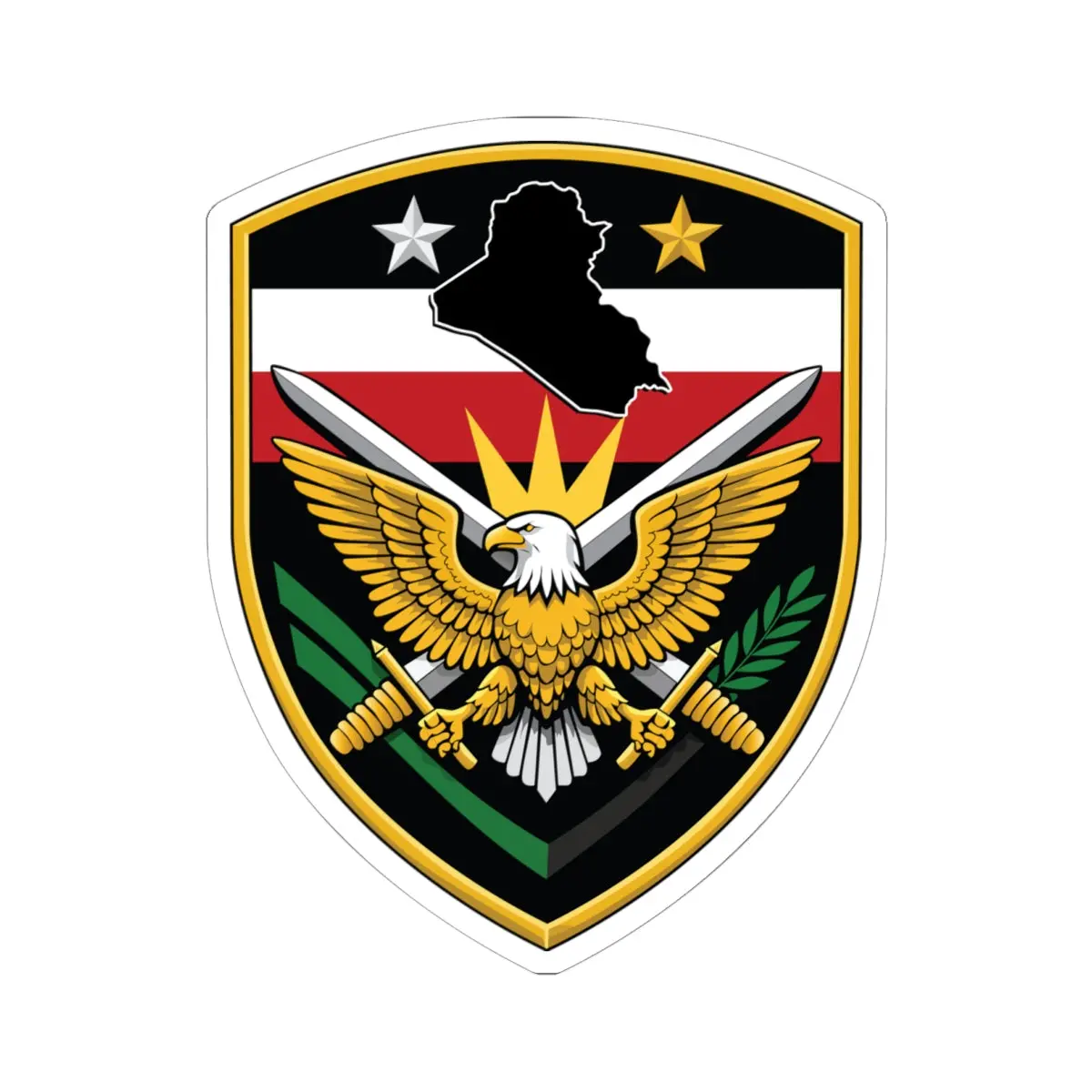 Dust Off Medevac Helicopter Kiss-Cut Sticker – Eagle - Iraq 7