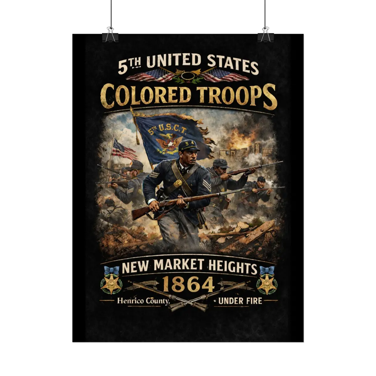 Posters - Honoring The 5Th Usct At New Market Heights- Poster 7