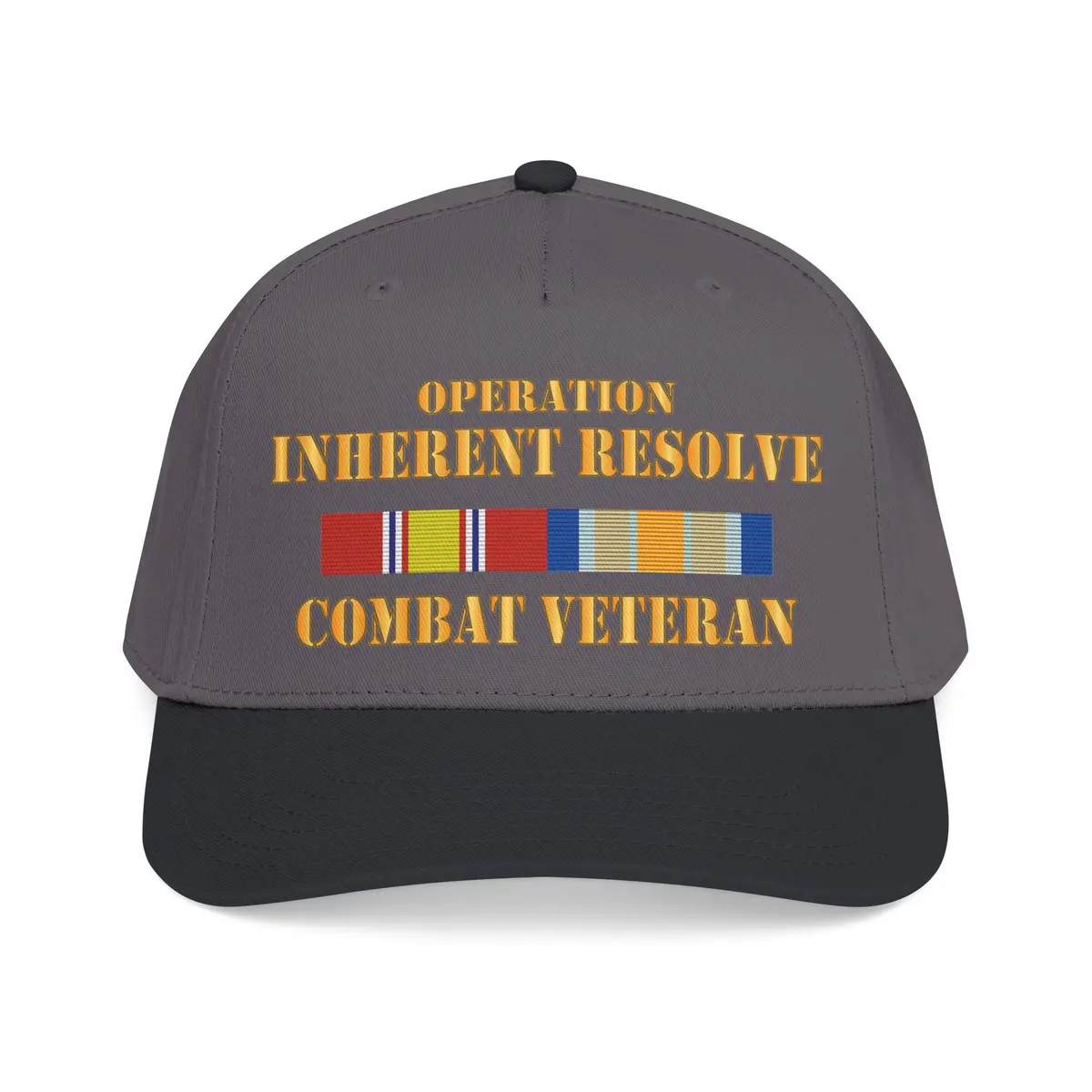 Mid Profile Baseball Cap - Opn Inherent Resolve (Oir) Svc Bar - Combat Veteran - Dtf 10