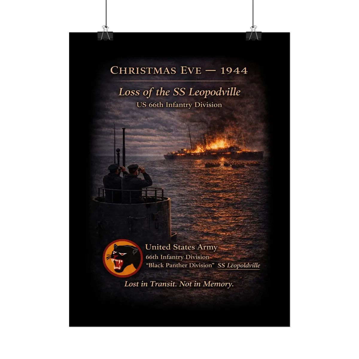 Posters - Ss Leopoldville - 66Th Infantry Division 7