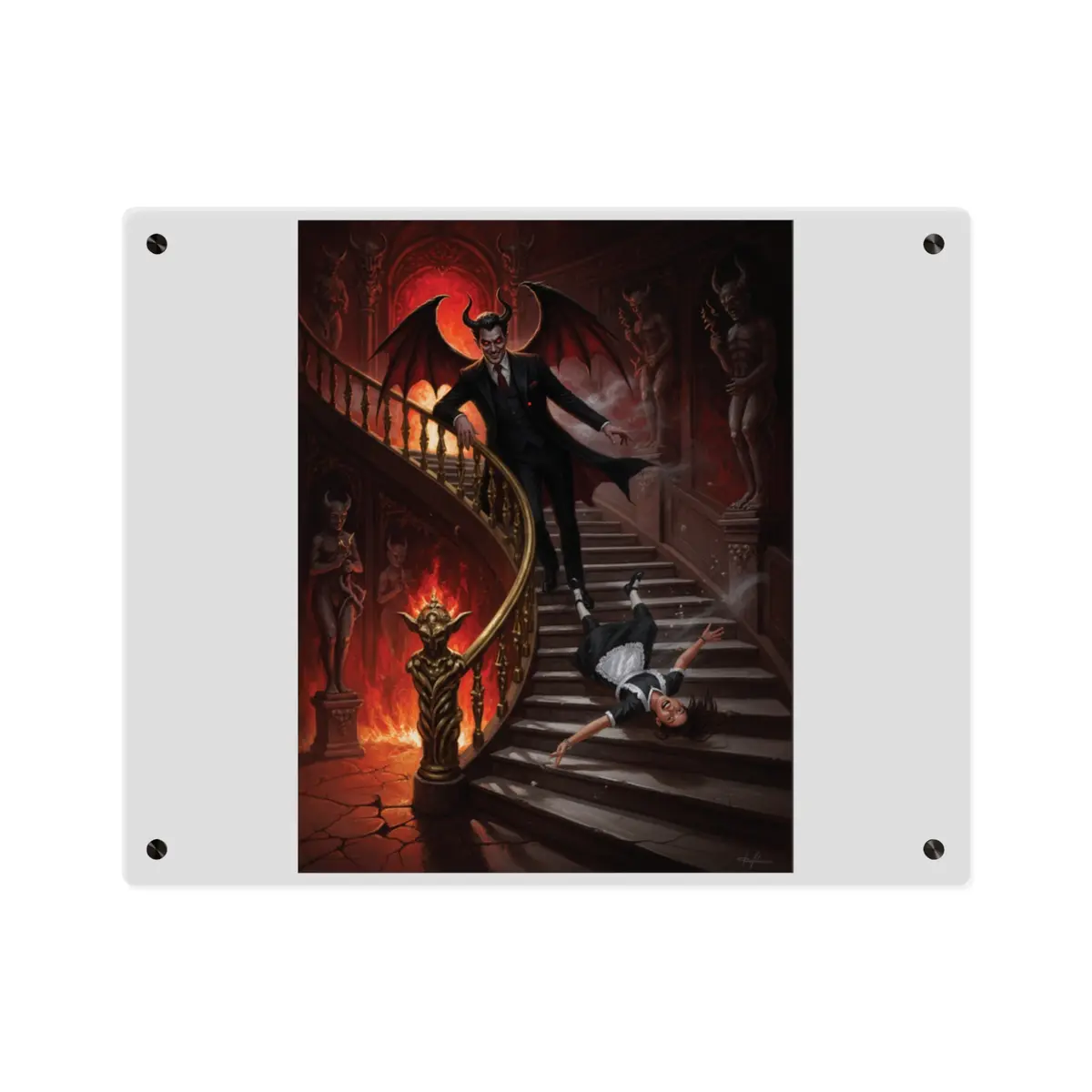 Acrylic Wall Art Panel - Devil And Maid 4