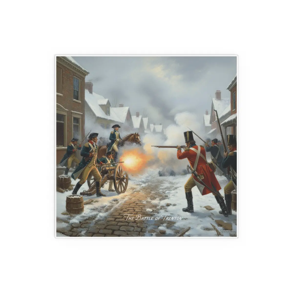Indoor And Outdoor Silk Posters - Battle Of Trenton 6