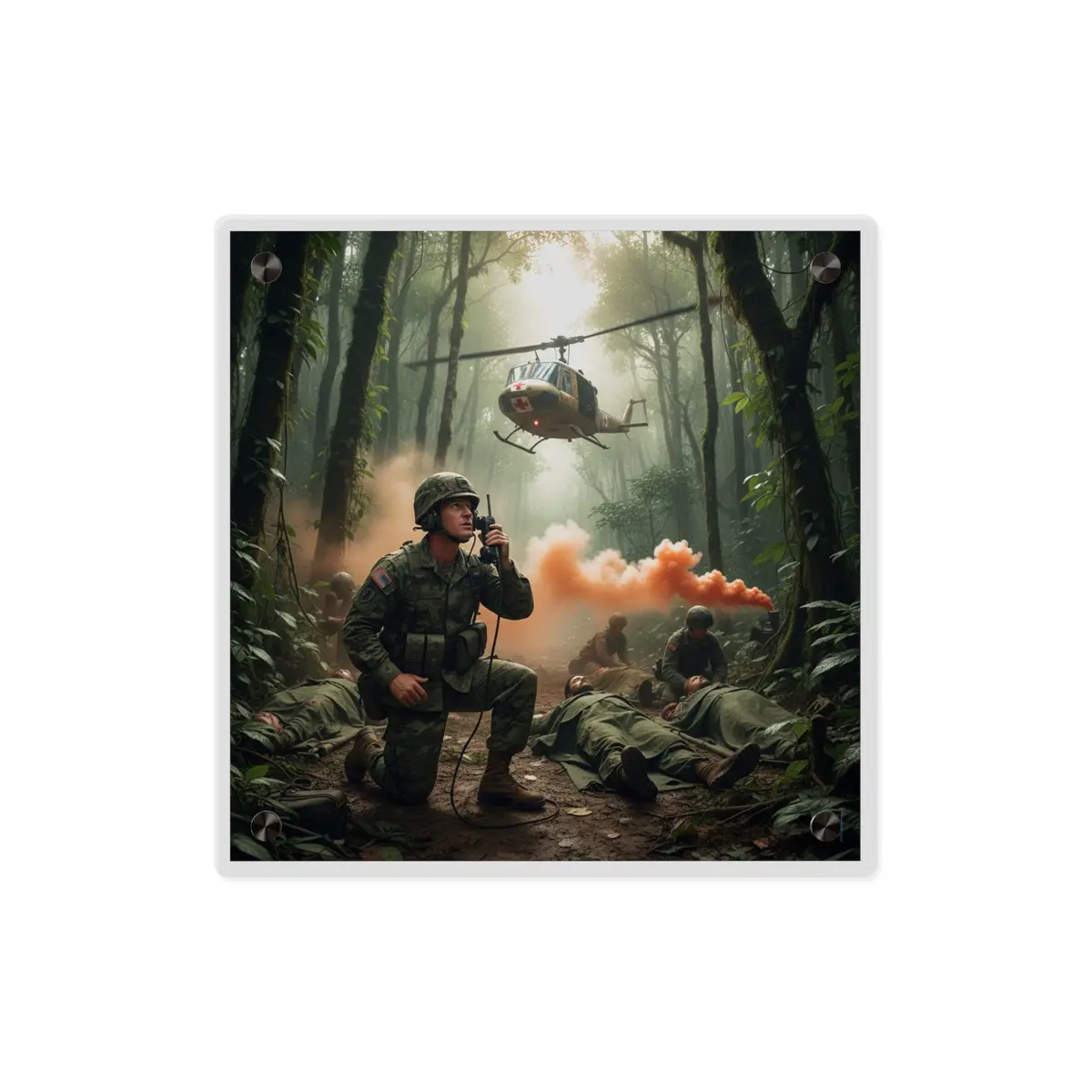 Acrylic Wall Art Panel - Medevac Request - Vietnam 10