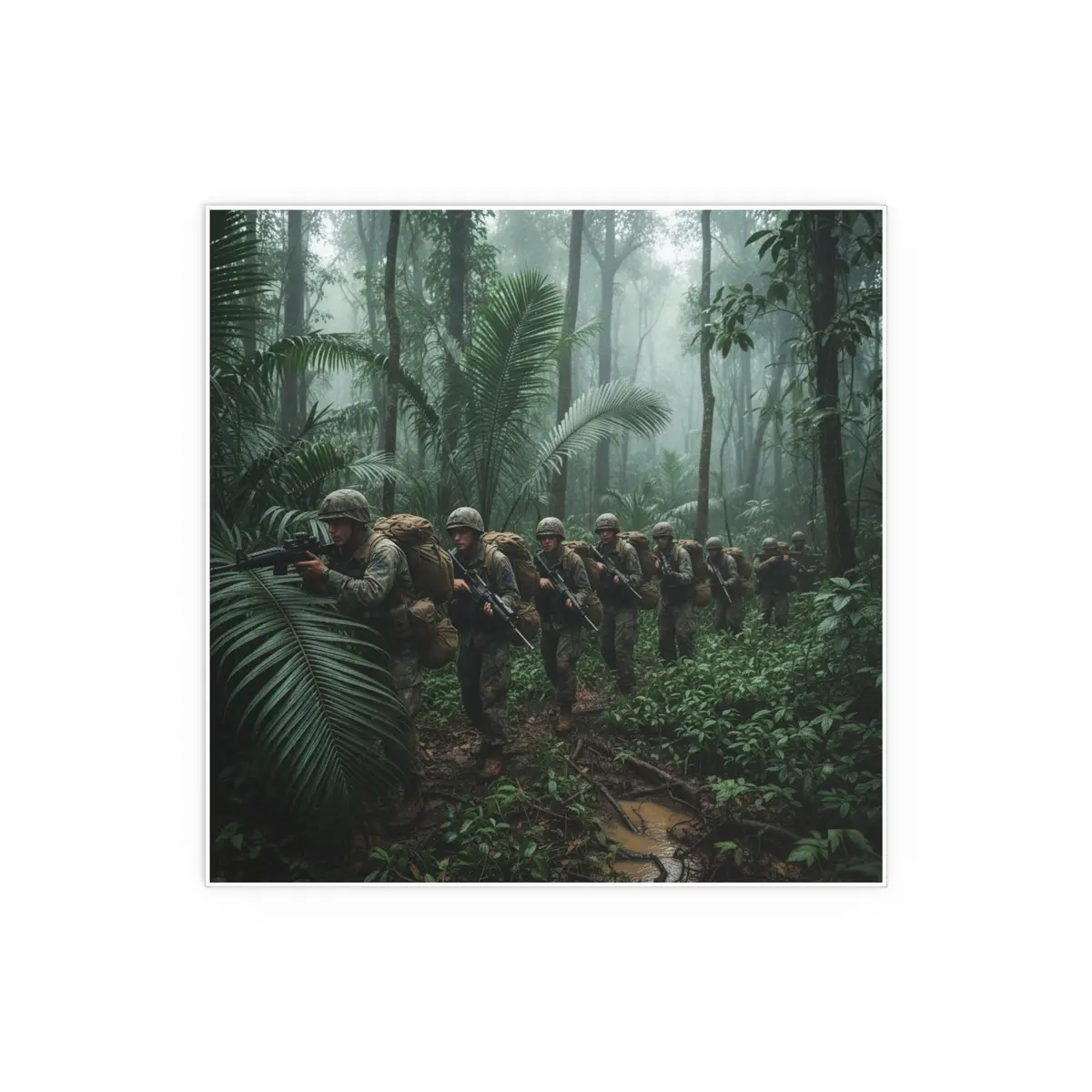 Indoor And Outdoor Silk Posters - Jungle Patrol - Vietnam 6