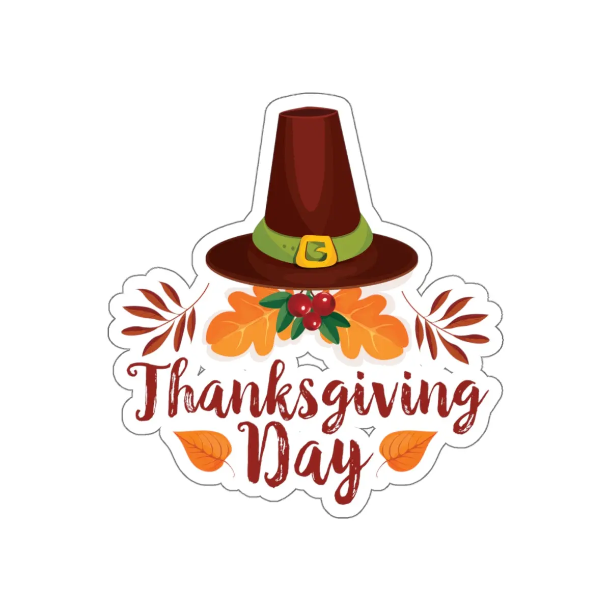 Die-Cut Stickers - Thanksgiving Day - Happy Thanksgiving Day 3