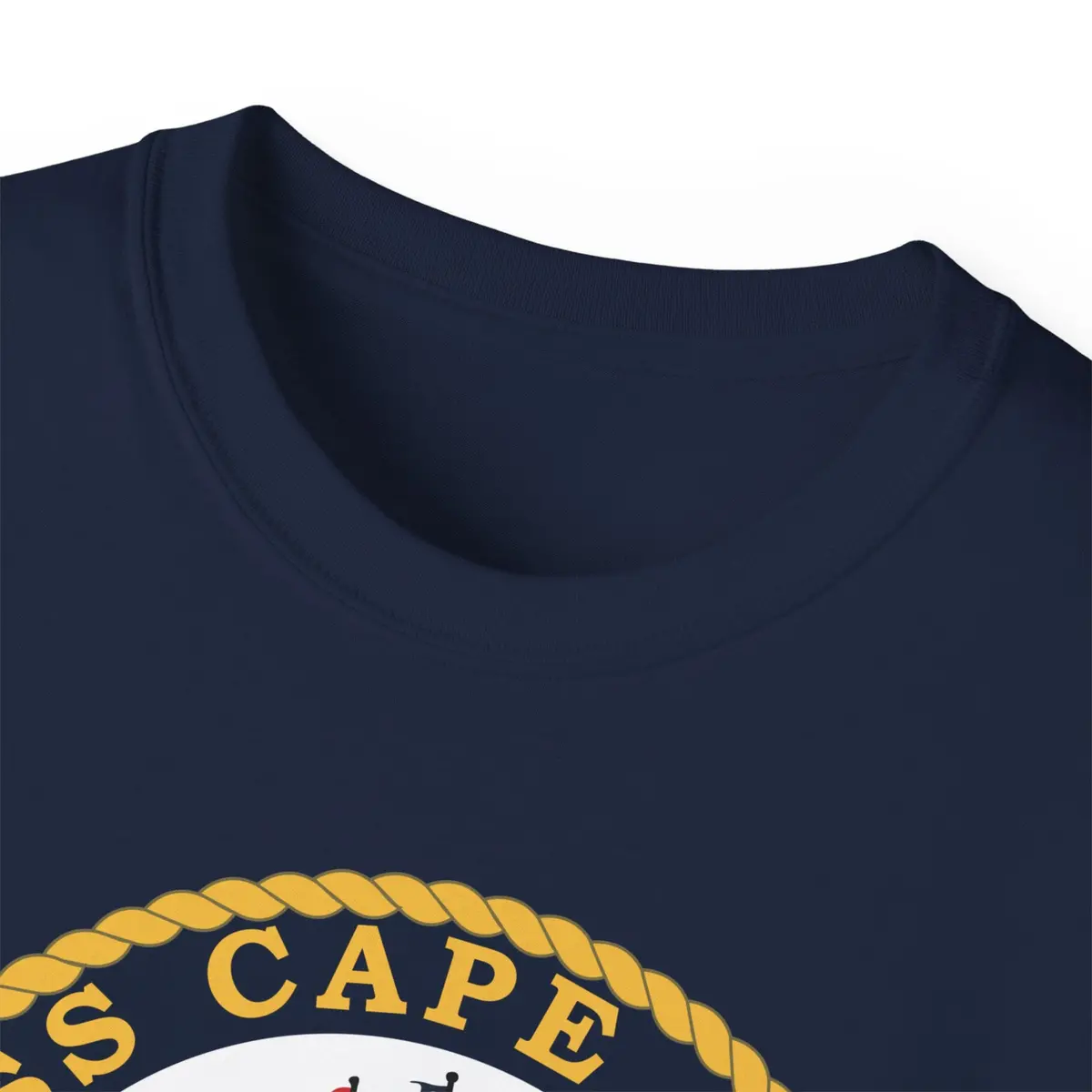 Unisex Ultra Cotton Tee - Navy - Uss Cape Cod (Ad 43) Wo Txt X 300 48