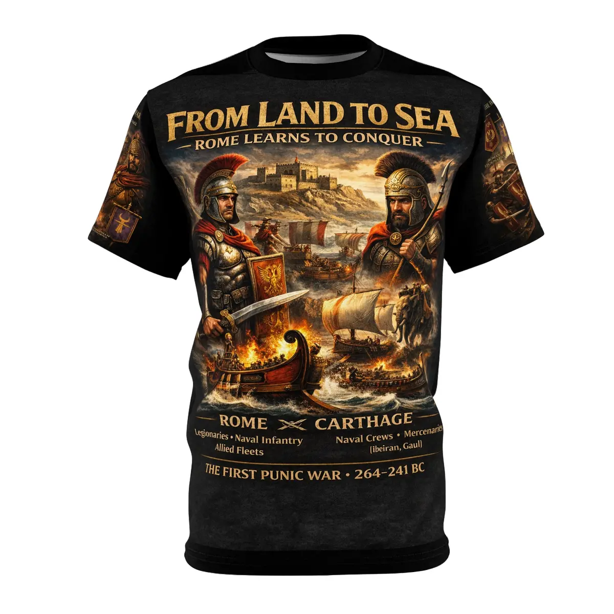 First Punic War Tribute Tee — Rome Vs Carthage War For Sicily (264–241 Bc) 1