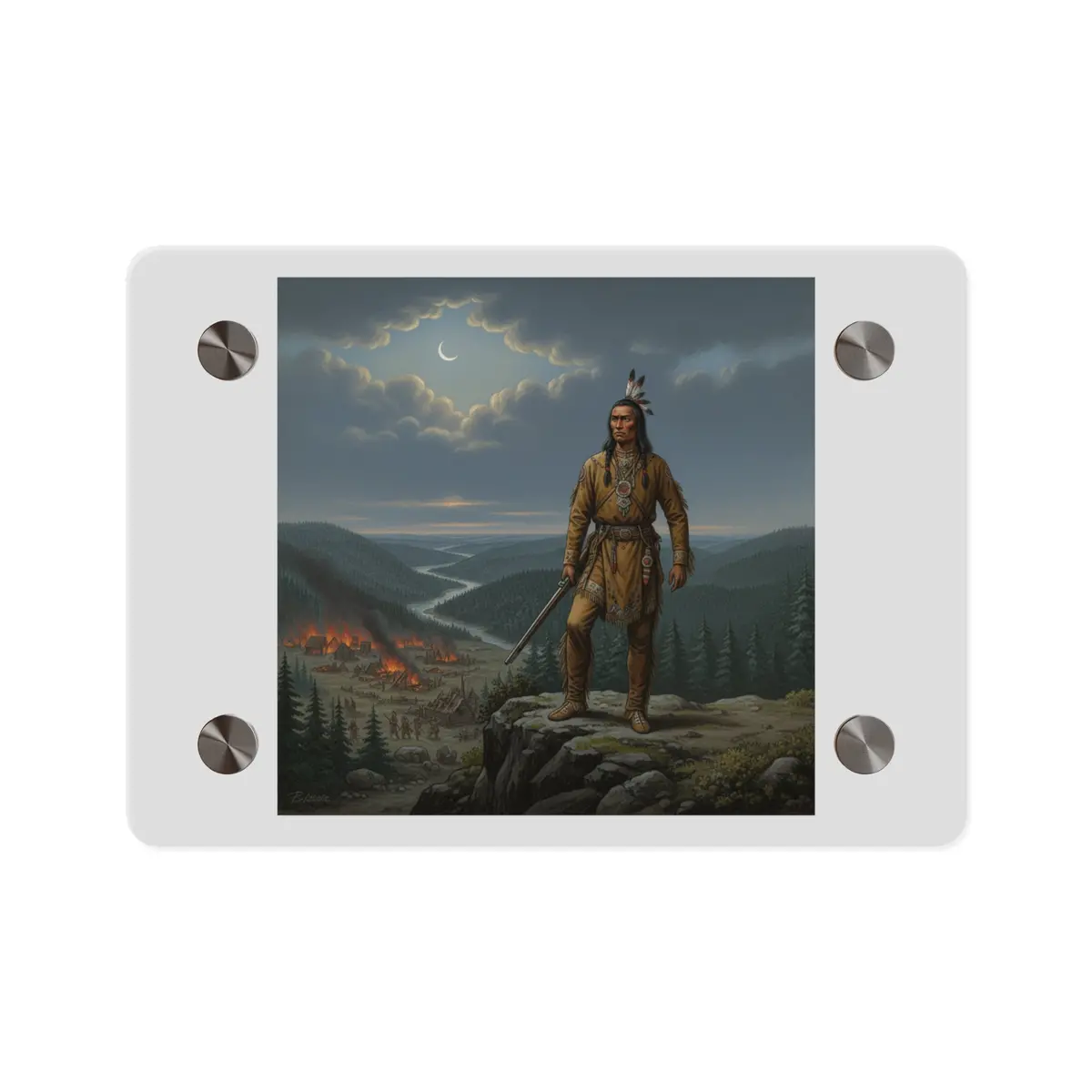 Acrylic Wall Art Panel - The Last Mohican 1