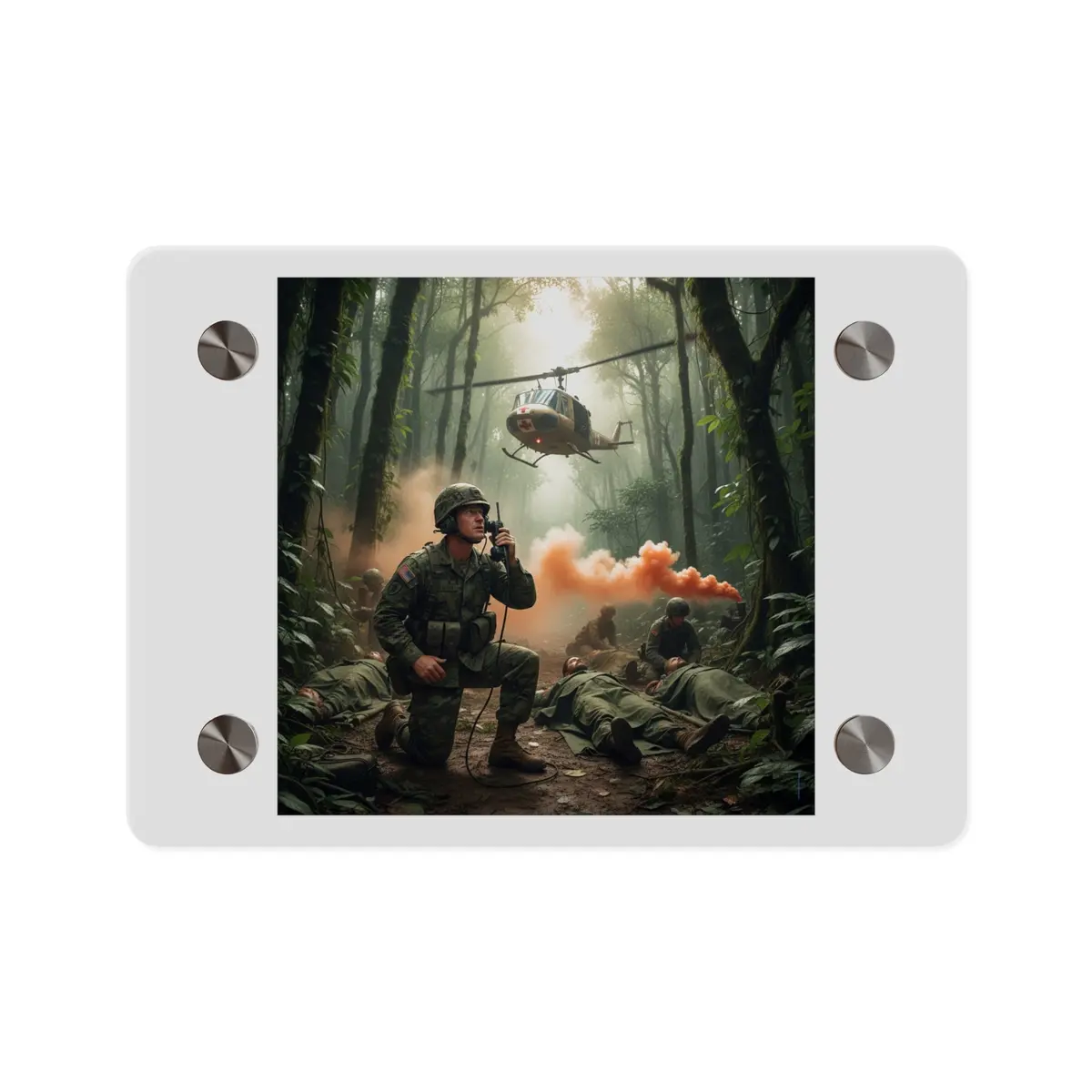 Acrylic Wall Art Panel - Medevac Request - Vietnam 1
