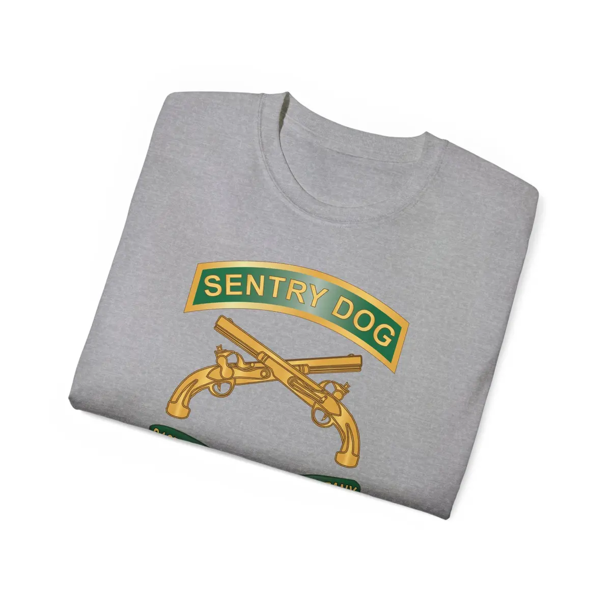 Unisex Ultra Cotton Tee - Army - Sentry Dog - 212Th Military Police Company W Br - Ribbon X 300 25